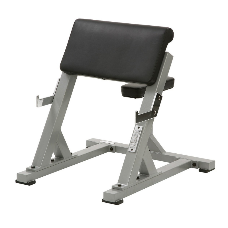 York Barbell STS Preacher Curl Bench - Adjustable Arm Workout Bench for Bicep & Tricep Training - Perfect for Home Gym & Strength Training