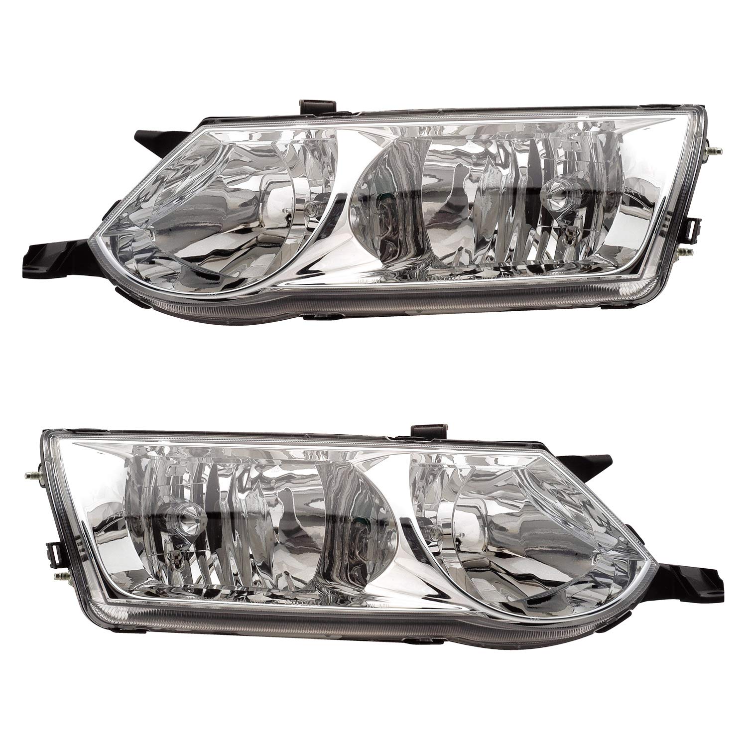 02-03 Toyota Solara Replacement Headlights Pair - Left Driver & Right Passenger Side Front Lamps - Perfect for Night Driving & Foggy Conditions