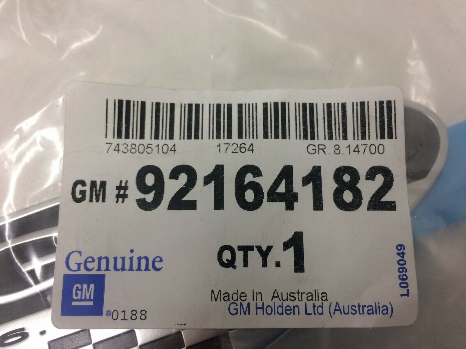 Genuine GTO Pontiac 2004-2006 Pair Front Fender Badges - 6.0L V8 Engine Emblems - Perfect for Car Restoration & Customization Projects
