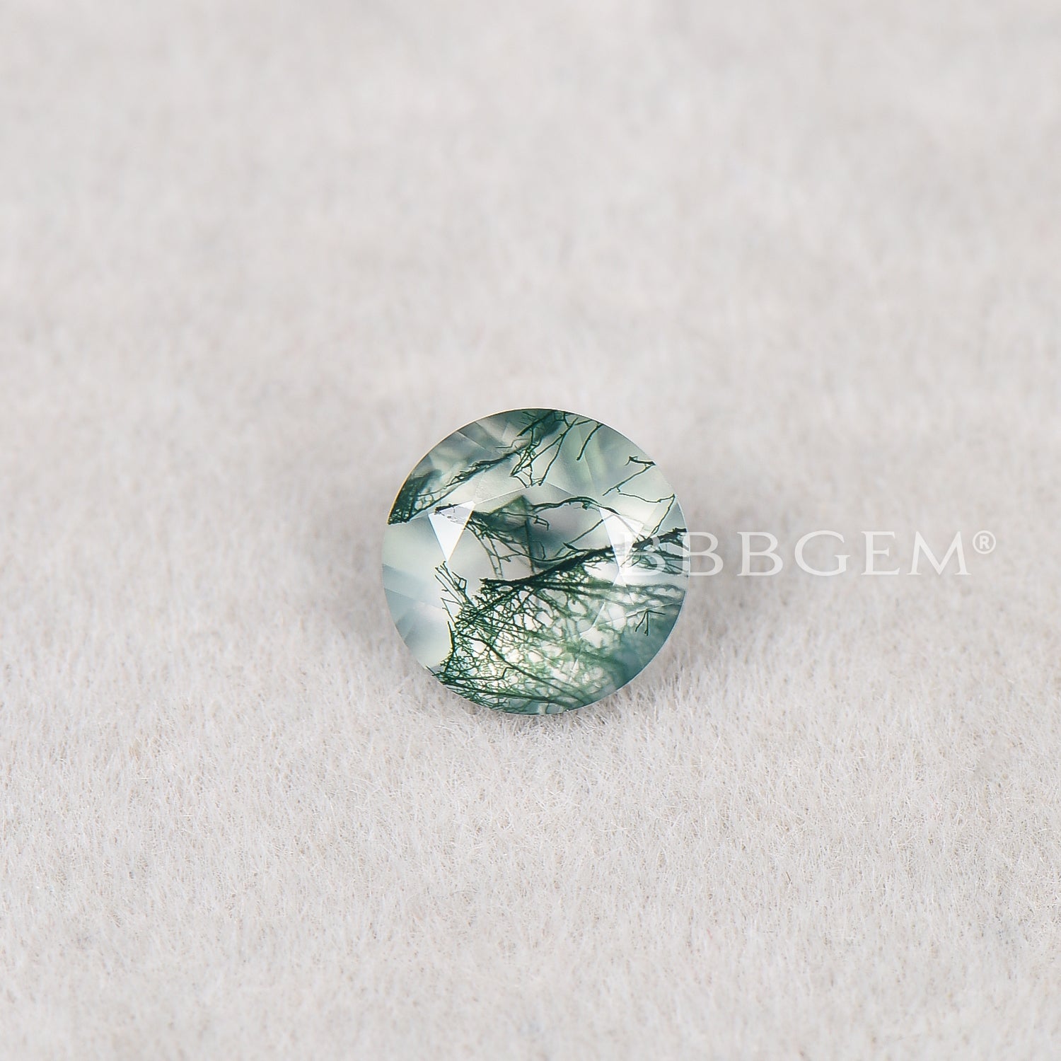 Premium Round Cut Natural Green Moss Agate Gemstone - Wholesale Bulk Lot for Jewelry Making, Healing Crystals & Spiritual Decor | High-Quality Earthy Stone for Necklaces, Rings & Home Decoration
