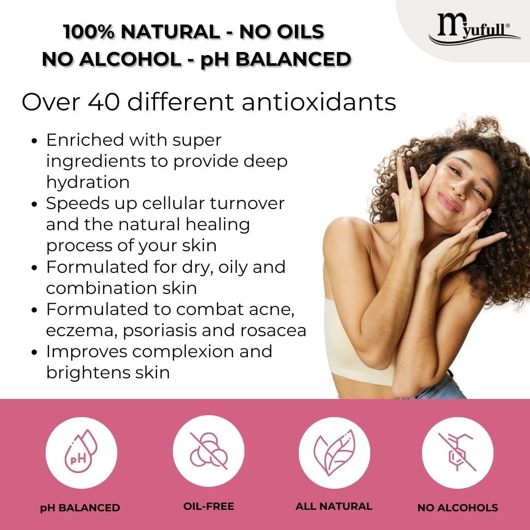 Myufull EGF Skincare Bundle - Natural Facial Lotion, Cleanser & Mask Set | Japanese Anti-Aging Skin Care for Women | Deep Hydration & Moisturizing | Perfect for Daily Routine & Nighttime Skincare
