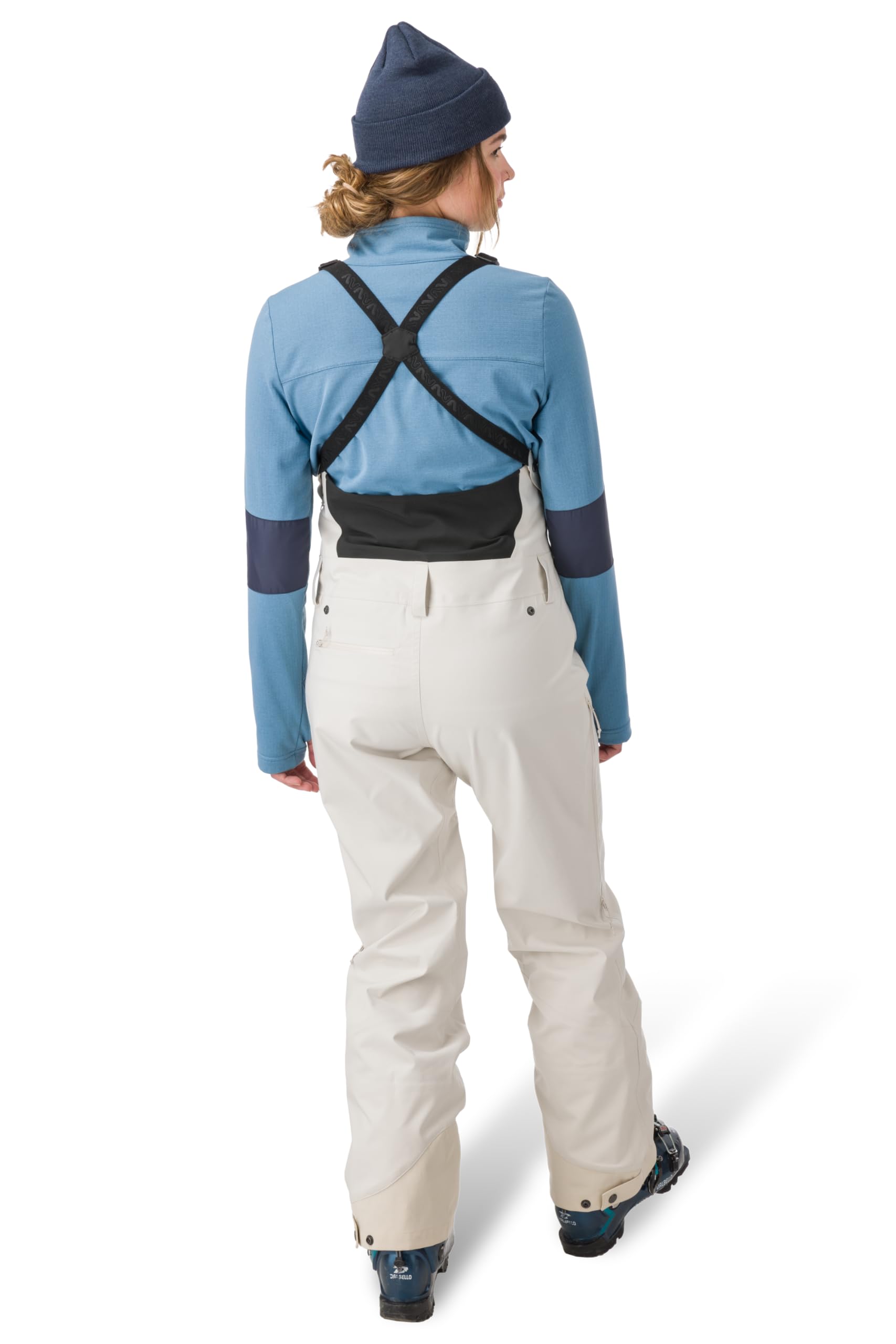 Flylow Women's Foxy Bib Waterproof Breathable Softshell Ski Pants - Winter Snowboarding Gear for Cold Weather & Mountain Adventures