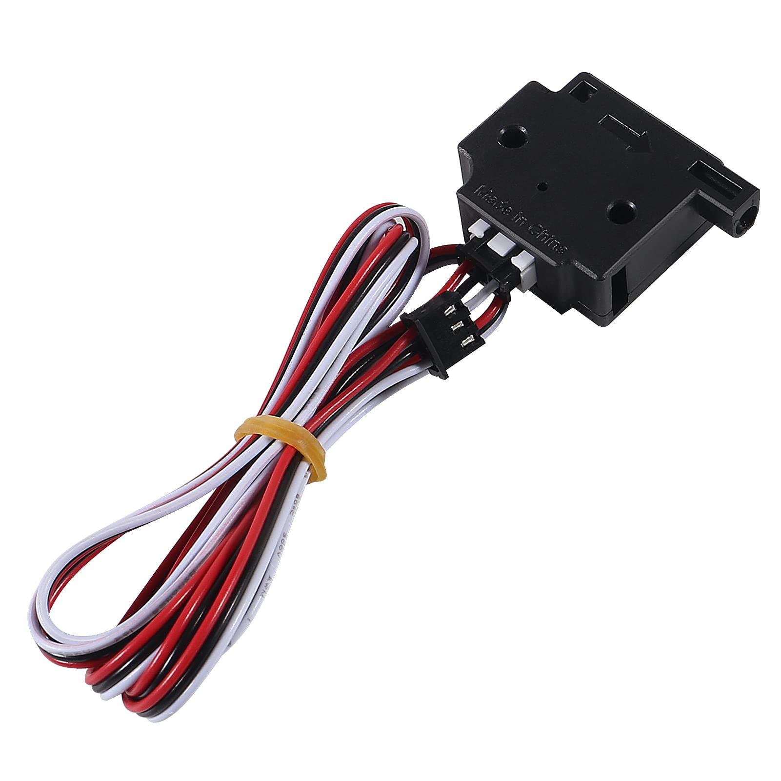 1.75mm Filament Break Detection Sensor Module with 1M Cable - 3D Printer Accessories for Extruder Material Run-Out Detector (Black) | Perfect for Continuous Printing & Preventing Failed Prints