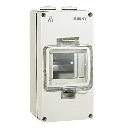 BENY IP65 Waterproof 4 Way Modular Electrical Enclosure Box for Outdoor & Indoor Power Distribution - Ideal for Home, Garden, and Industrial Use