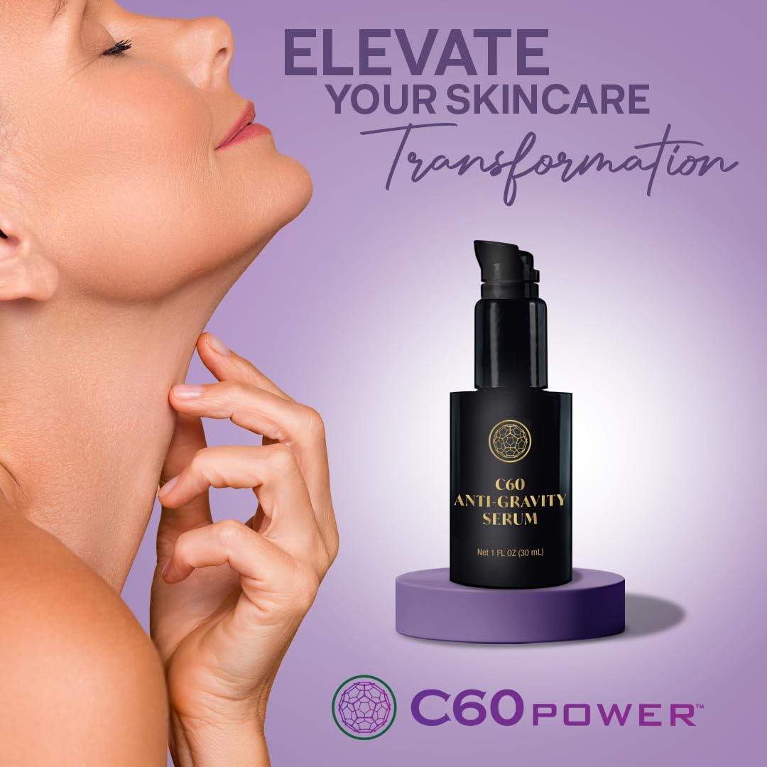 **C60 Anti-Aging Serum – Organic Avocado Oil Skincare for Wrinkles, Skin Repair & Scar Reduction – 99.99% Pure Antioxidant Protection – Non-Greasy Formula for Face, Body & Bug Bites – Perfect for Daily Hydration & Post-Sun Care**