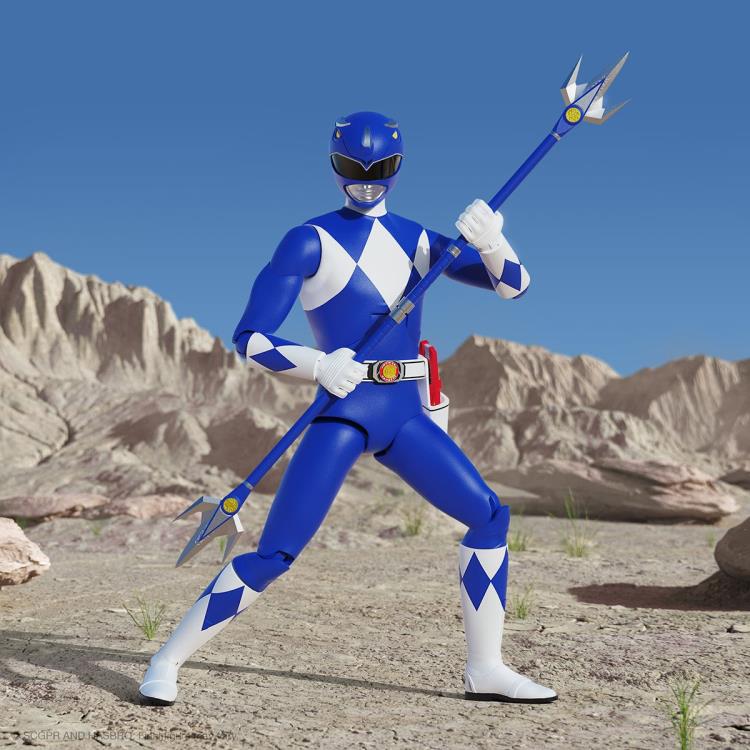 Mighty Morphin Power Rangers ULTIMATES! Blue Ranger Action Figure - Collectible Toy for Fans, Kids & Adults - Perfect for Display, Play & Gifts