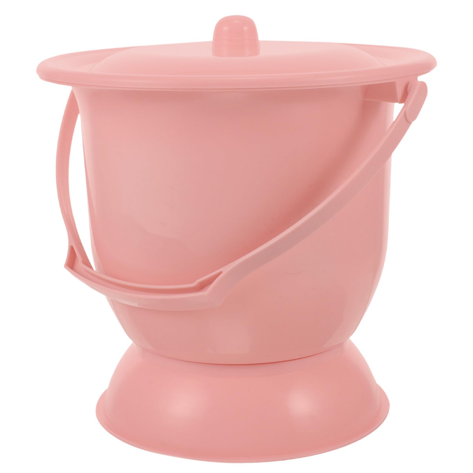 Portable Toilet for Adults & Kids - 4L Plastic Urinal with Lid - Travel, Camping, Home Use - Ideal for Elderly, Pregnant Women & Patients - Durable Chamber Pot & Spittoon for Indoor & Outdoor Use