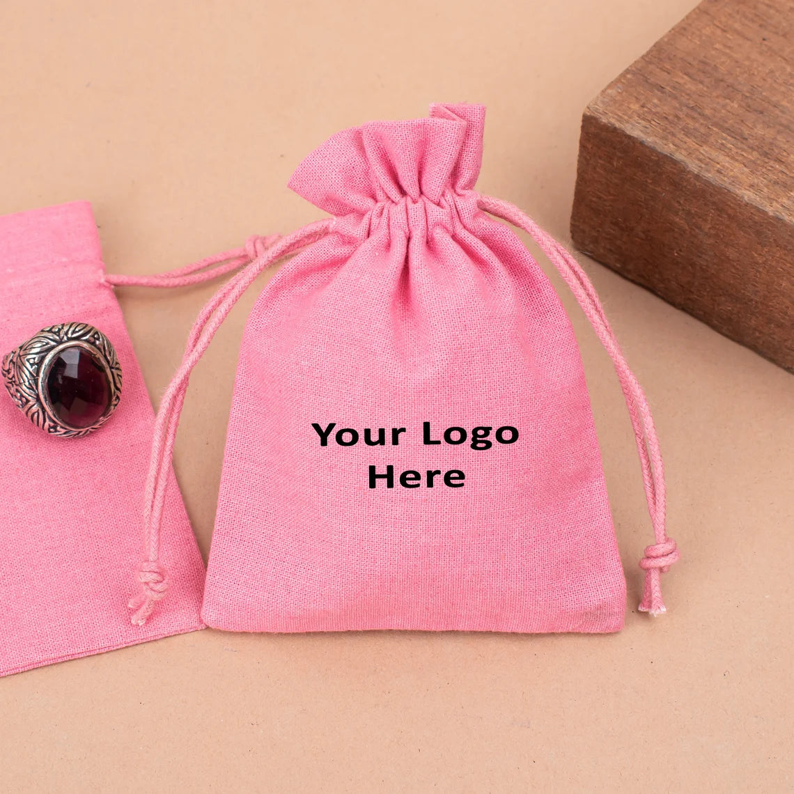 100 Elegant Pastel Pink Plain Pouches - Reusable & Durable Gift Bags for Weddings, Baby Showers & Party Favors