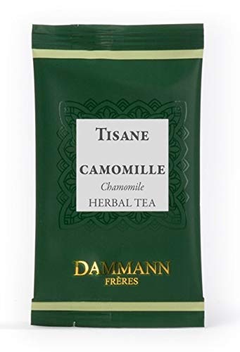 DAMMANN FRERES Premium Herbal Chamomile Tea - 120 Individually Wrapped Crystal Tea Bags (Bulk Box) | Relaxing Bedtime Drink, Stress Relief & Digestive Aid