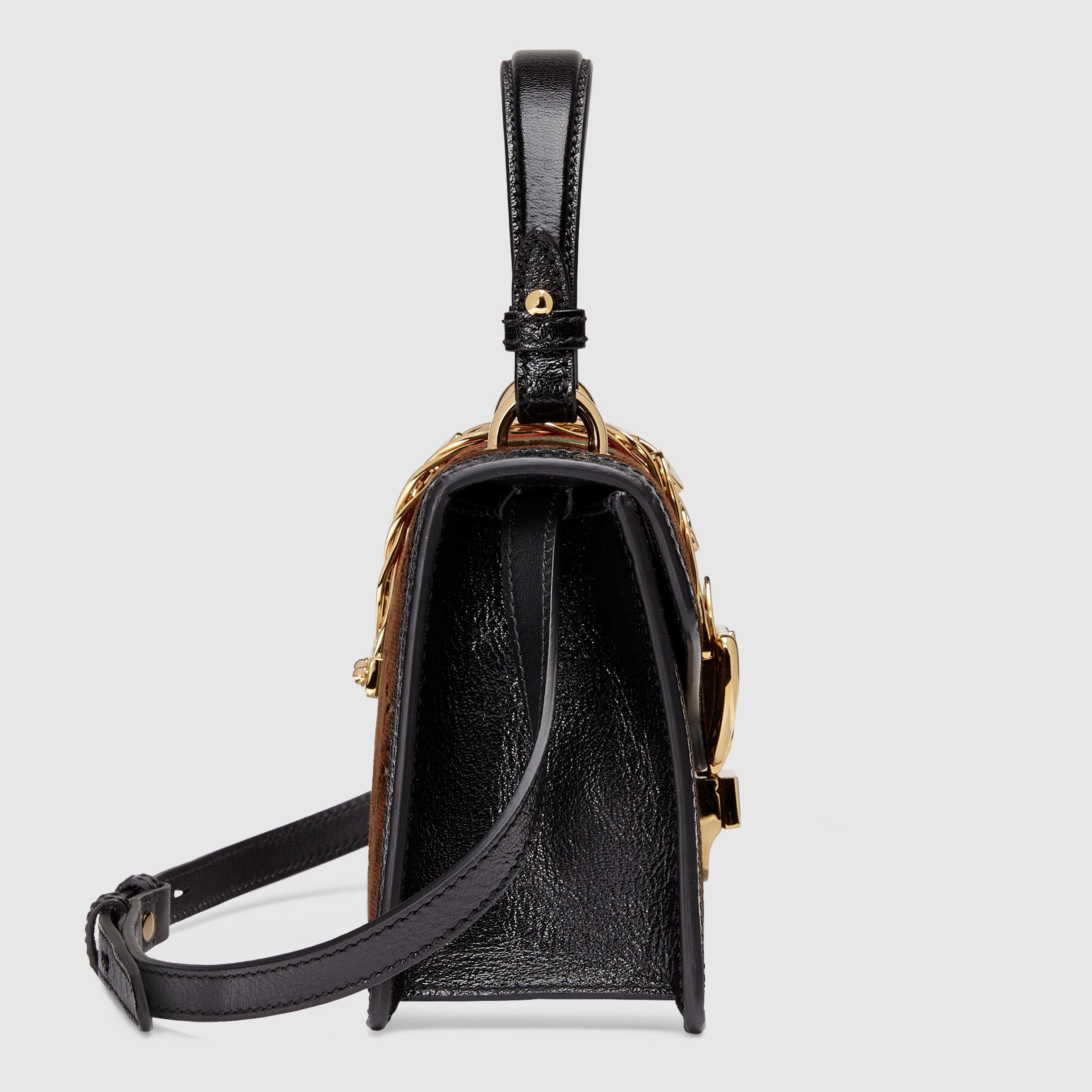 Gucci Sylvie GG Velvet Small Shoulder Bag for Women - Brown Luxury Crossbody Purse | Perfect for Date Night, Parties & Everyday Use