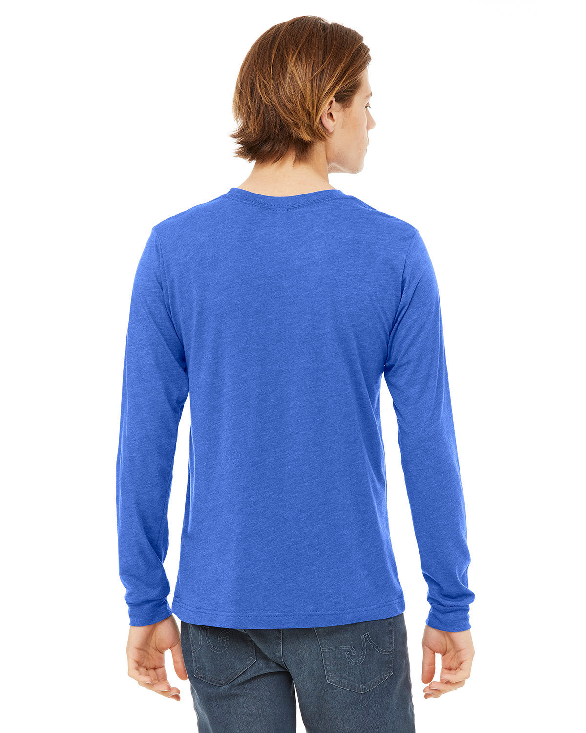 Bella + Canvas 3513 Unisex Triblend Long Sleeve T-Shirt | Soft Comfortable Crewneck Tee for Men & Women | Perfect for Casual Wear, Layering & Everyday Outfits
