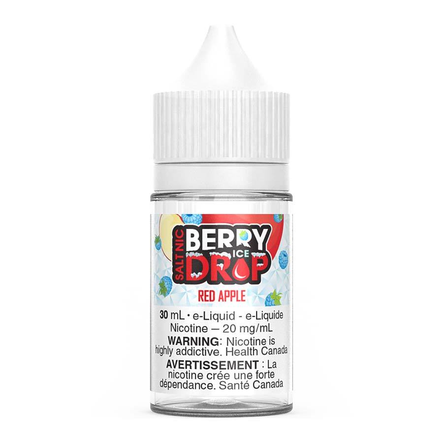 Berry Drop Ice Salt Nic E-Liquid - Refreshing Red Apple Flavor (30ml) | Perfect for Vaping On-The-Go & All-Day Enjoyment