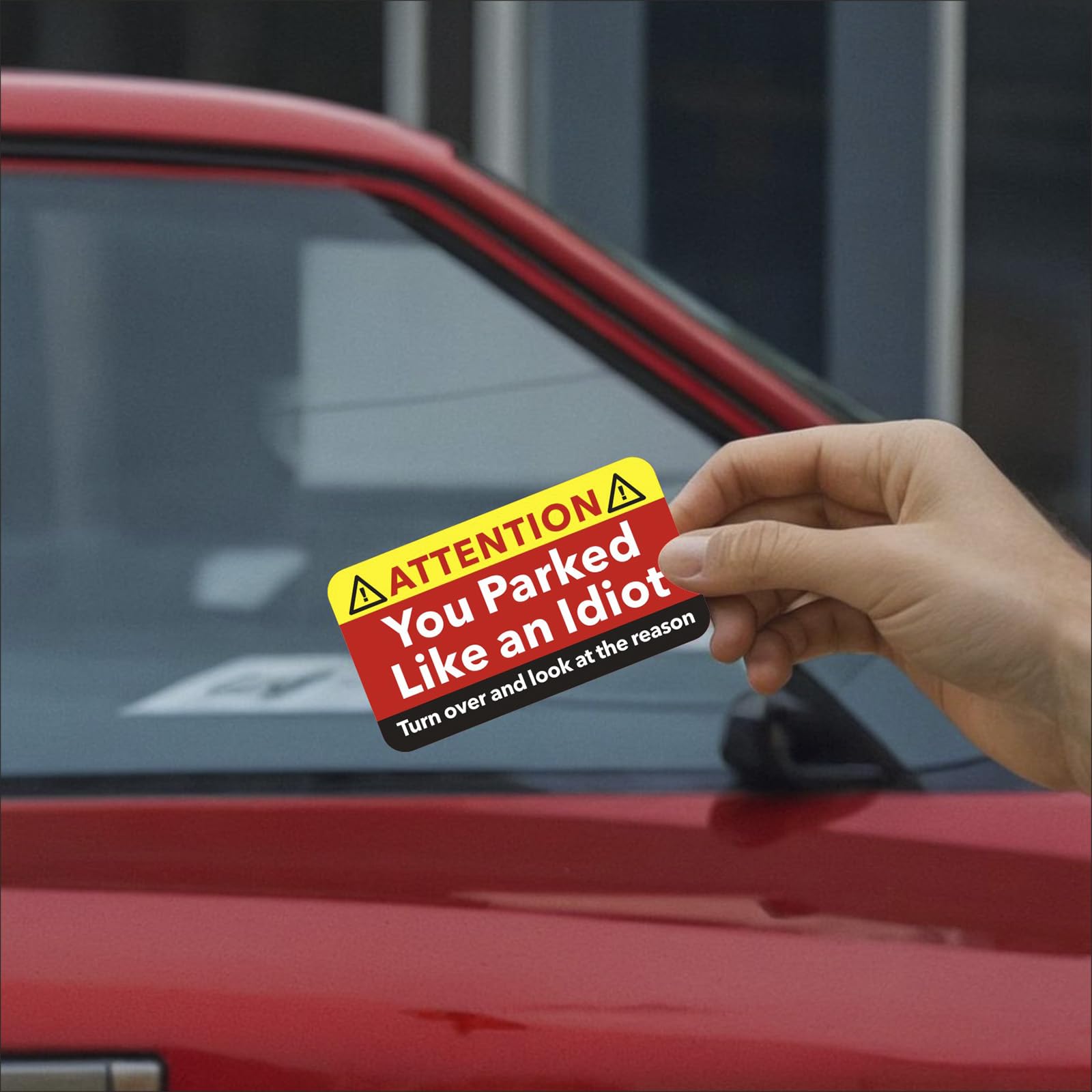 160 Pcs You Parked Like an Idiot Business Cards - 3.5x2 Inch Funny Bad Parking Notes - Multi-Reason Violation Cards - Perfect Stocking Stuffers for Adults (Great for Office Pranks, Car Enthusiast Gifts & Neighbor Jokes)