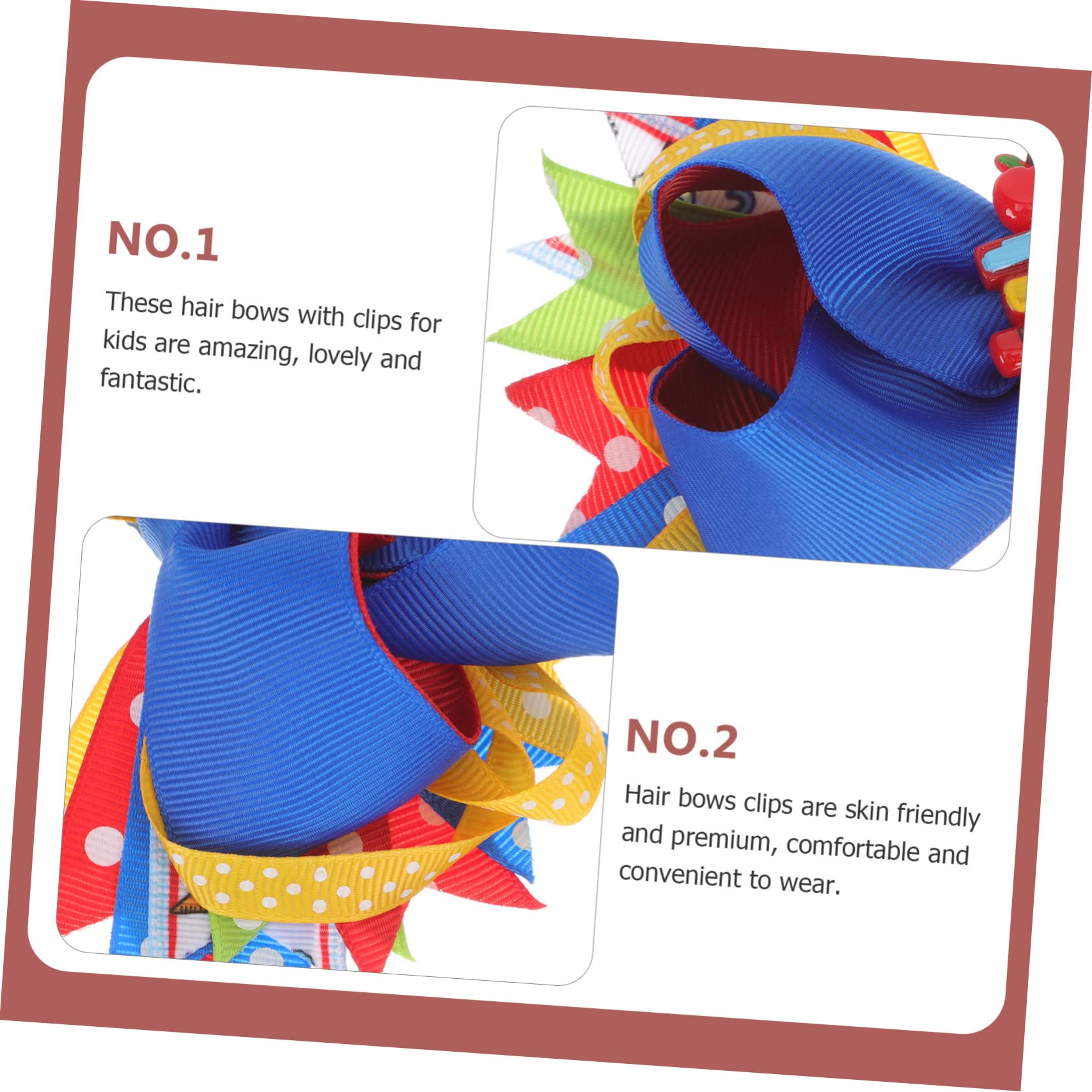 4 Pcs Girls Small Hair Bows - Fancy Hair Clips & Barrettes for Baby, Kids & Women | Satin Scrunchies for Curly Hair | Big Bow Hair Accessories for Back to School & Special Occasions