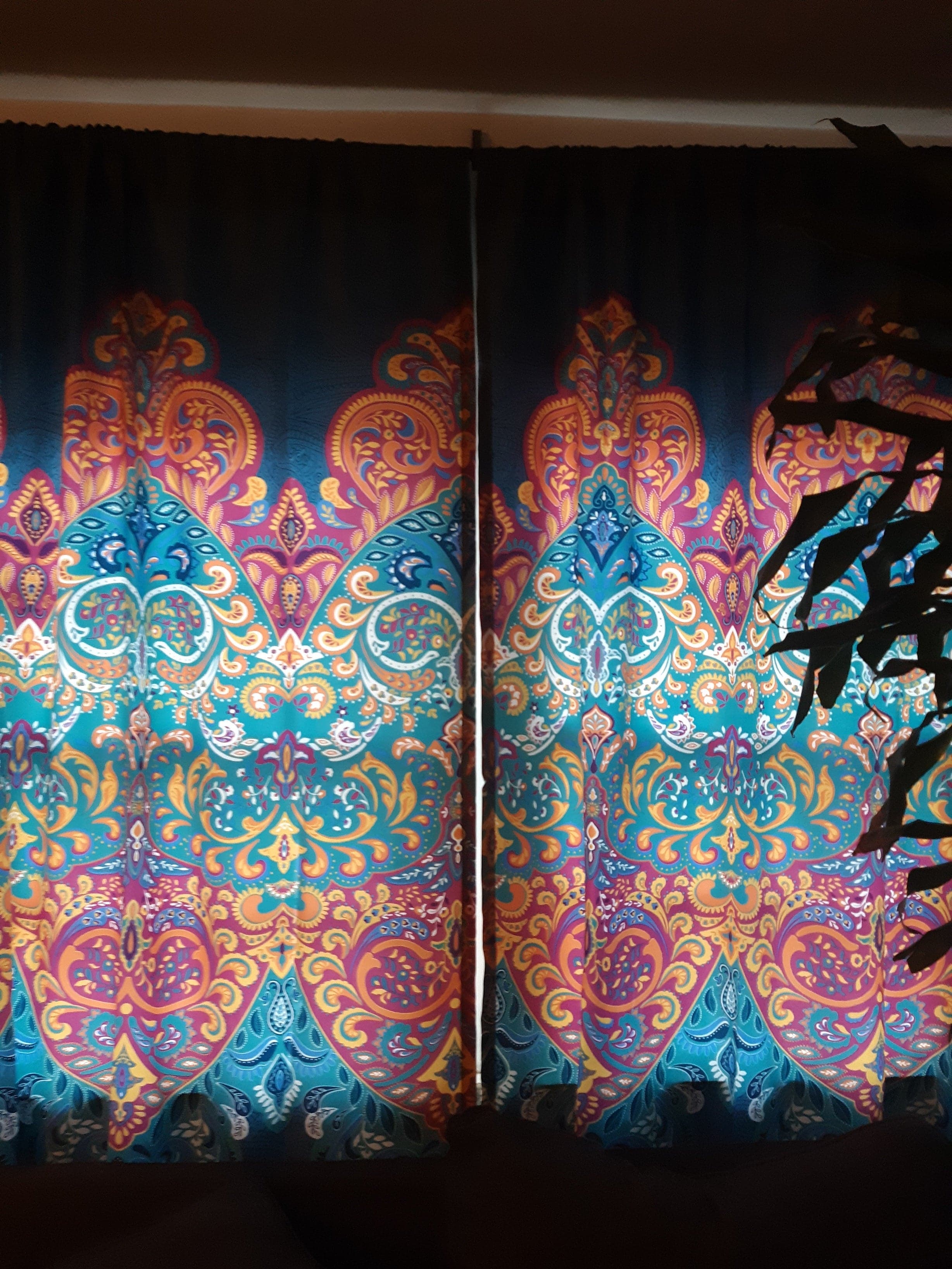 Boho Chic Light Filtering Window Curtains - 2 Panels Set for Living Room, Bedroom & Nursery - Sheer Drapes with Tassel Trim for Soft Natural Light & Privacy