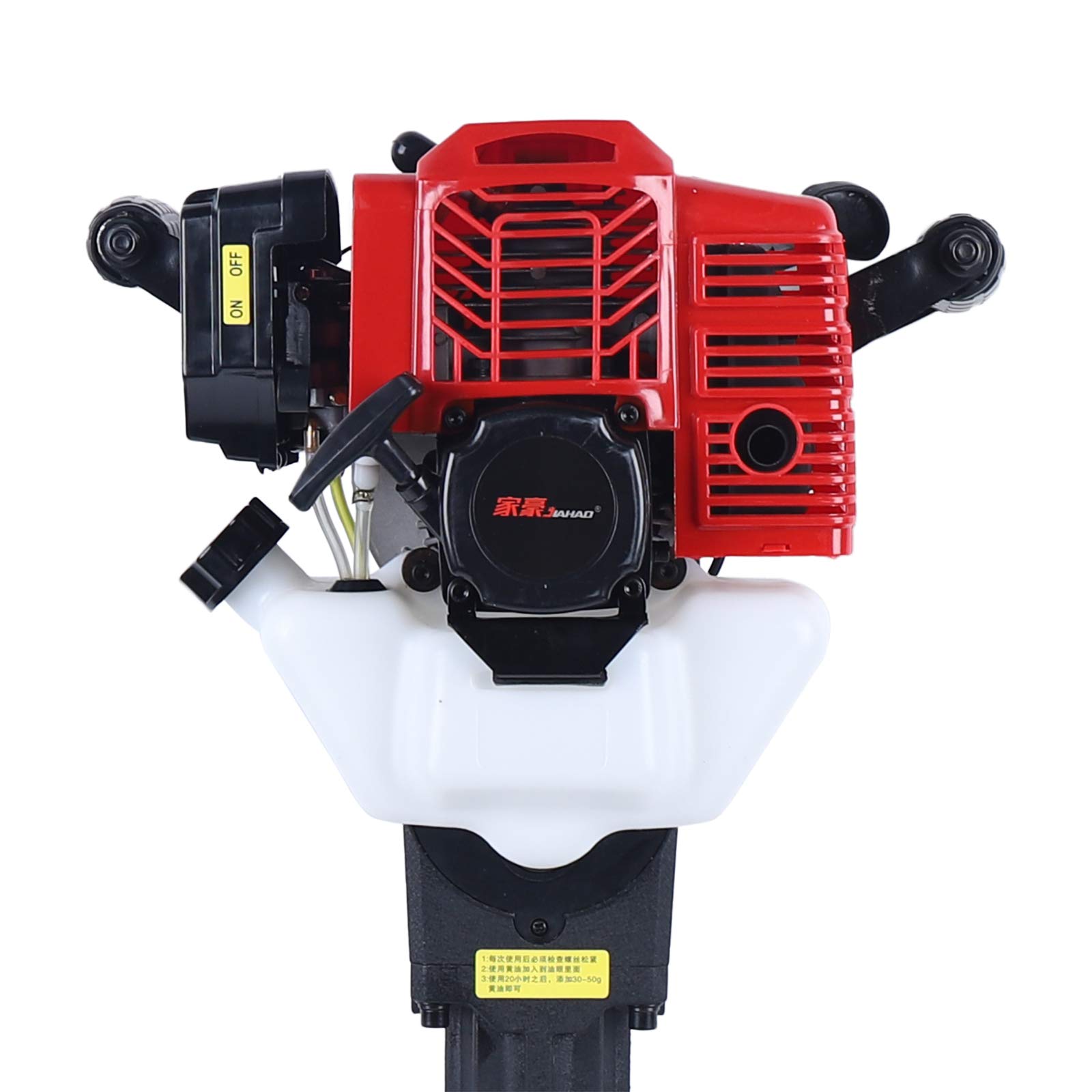 52CC 2-Stroke Gas Powered Handheld Trencher Digger - Portable Garden Tree & Post Hole Digging Machine for Landscaping, Farming, and DIY Yard Projects