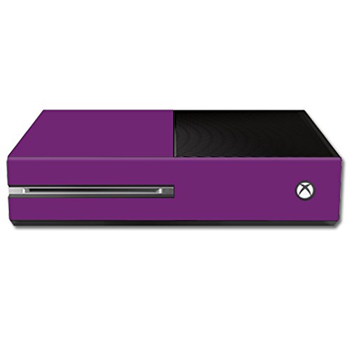 MightySkins Vinyl Decal Wrap Cover for Microsoft Xbox One - Solid Purple | Protective & Durable Skin | Easy to Apply & Remove | Made in USA | Perfect for Gaming Setups & Personalization