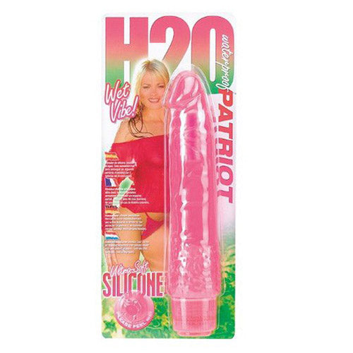 H2O Patriot Flexible Waterproof Vibrator - Ultra Soft Silicone Adult Toy for Couples & Solo Play - Perfect for Shower, Bath & Underwater Fun