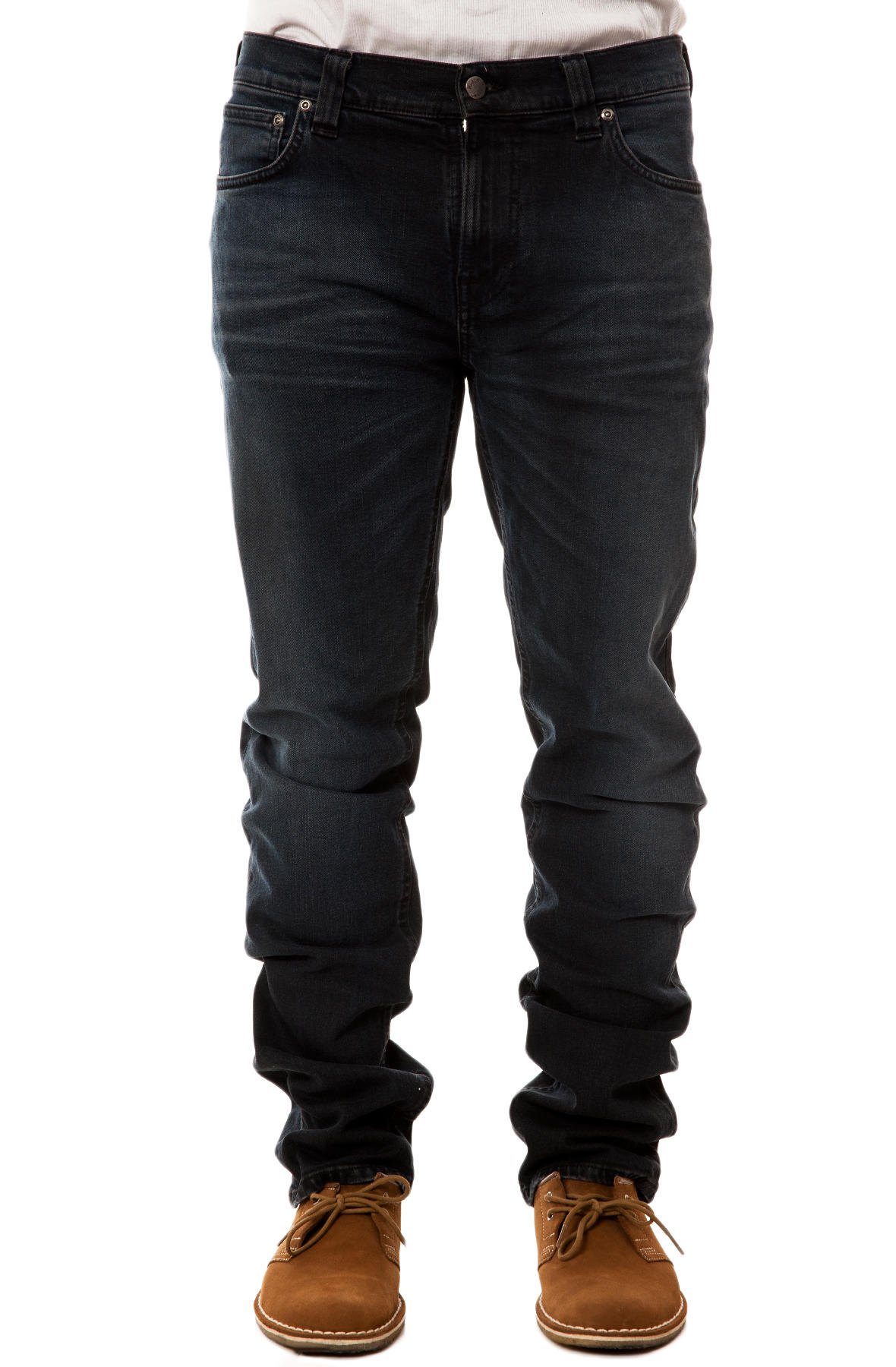 Nudie Jeans Men's Straight Fit Denim Jeans - Classic Comfort for Casual & Everyday Wear | Perfect for Work, Travel & Weekend Outfits