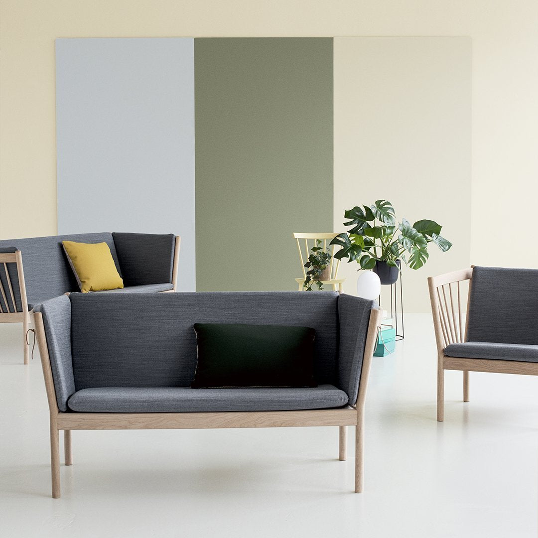 Comfortable 2-Seater Sofa for Small Spaces - Modern Fabric Couch for Living Room, Apartment, or Office - J148 Stylish Sofa for Relaxing and Entertaining Guests