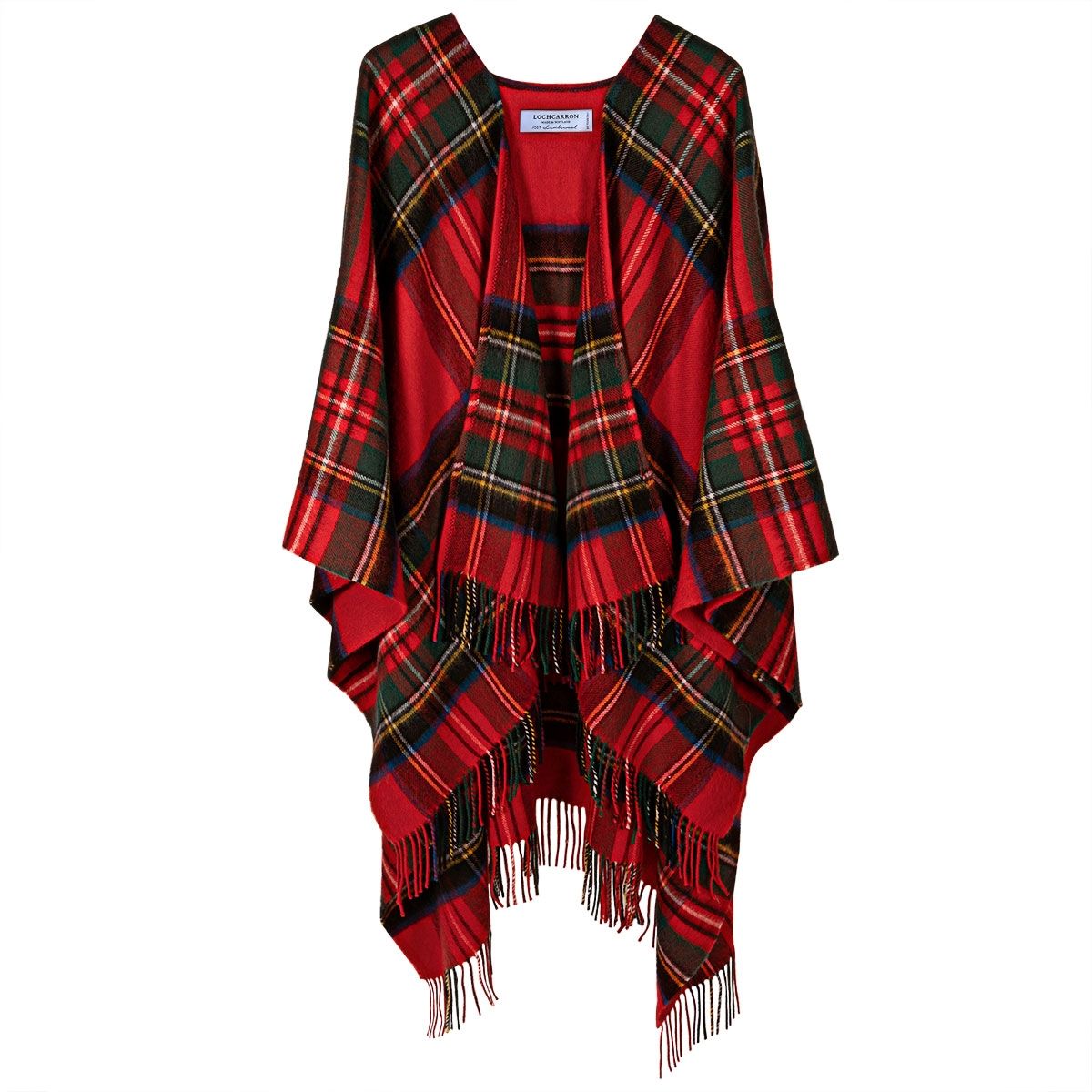 Alice Stewart Royal Modern Lambswool Serape Wrap - Soft Wool Shawl for Women, Elegant Poncho Scarf for Fall & Winter - Perfect for Office, Travel and Outdoor Activities
