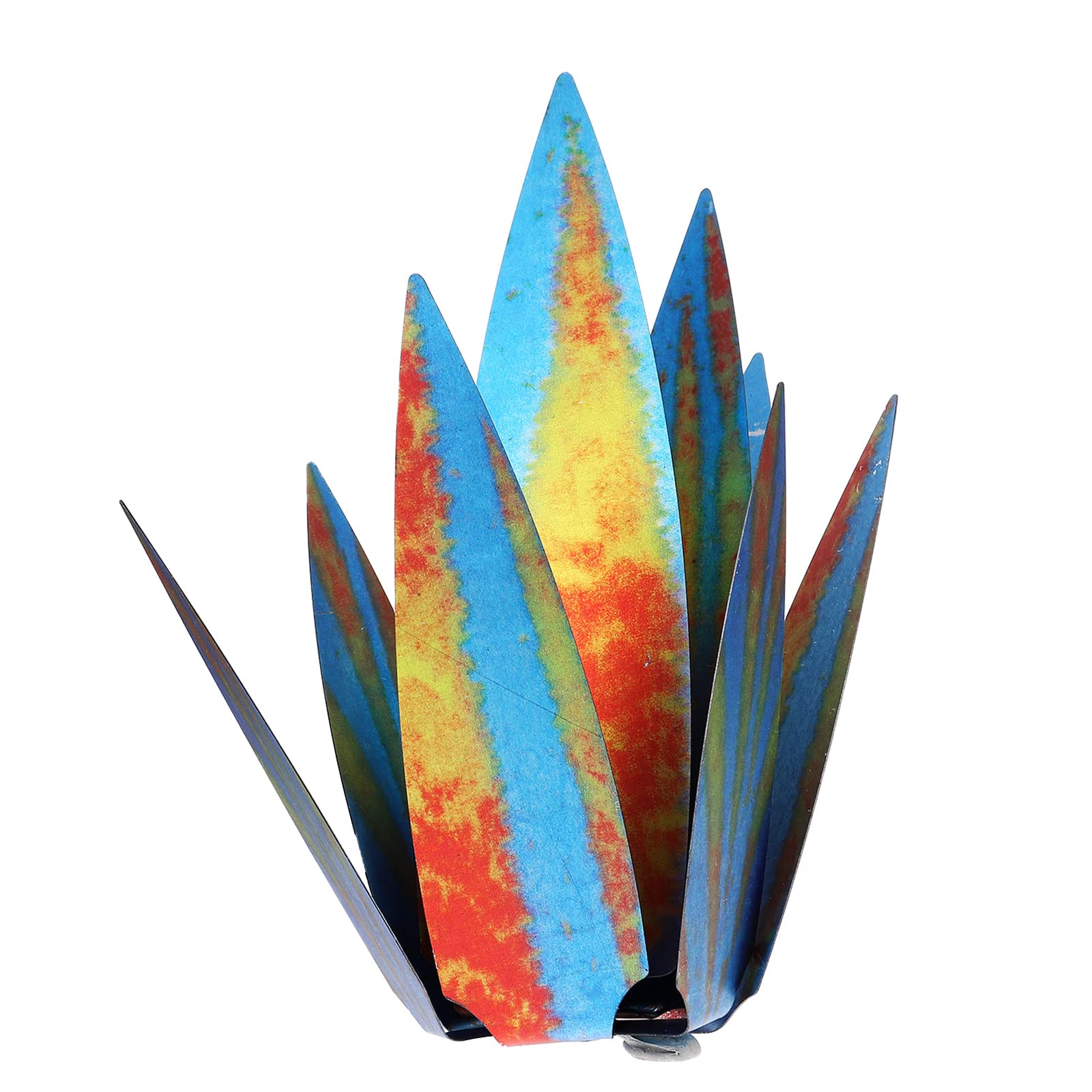 Metal Iron Artificial Agave Flower Sculpture Set - Outdoor Garden Decor, Patio & Yard Decoration for Home Landscaping (1 Set) | Perfect for Porch, Backyard, and Poolside Decorating
