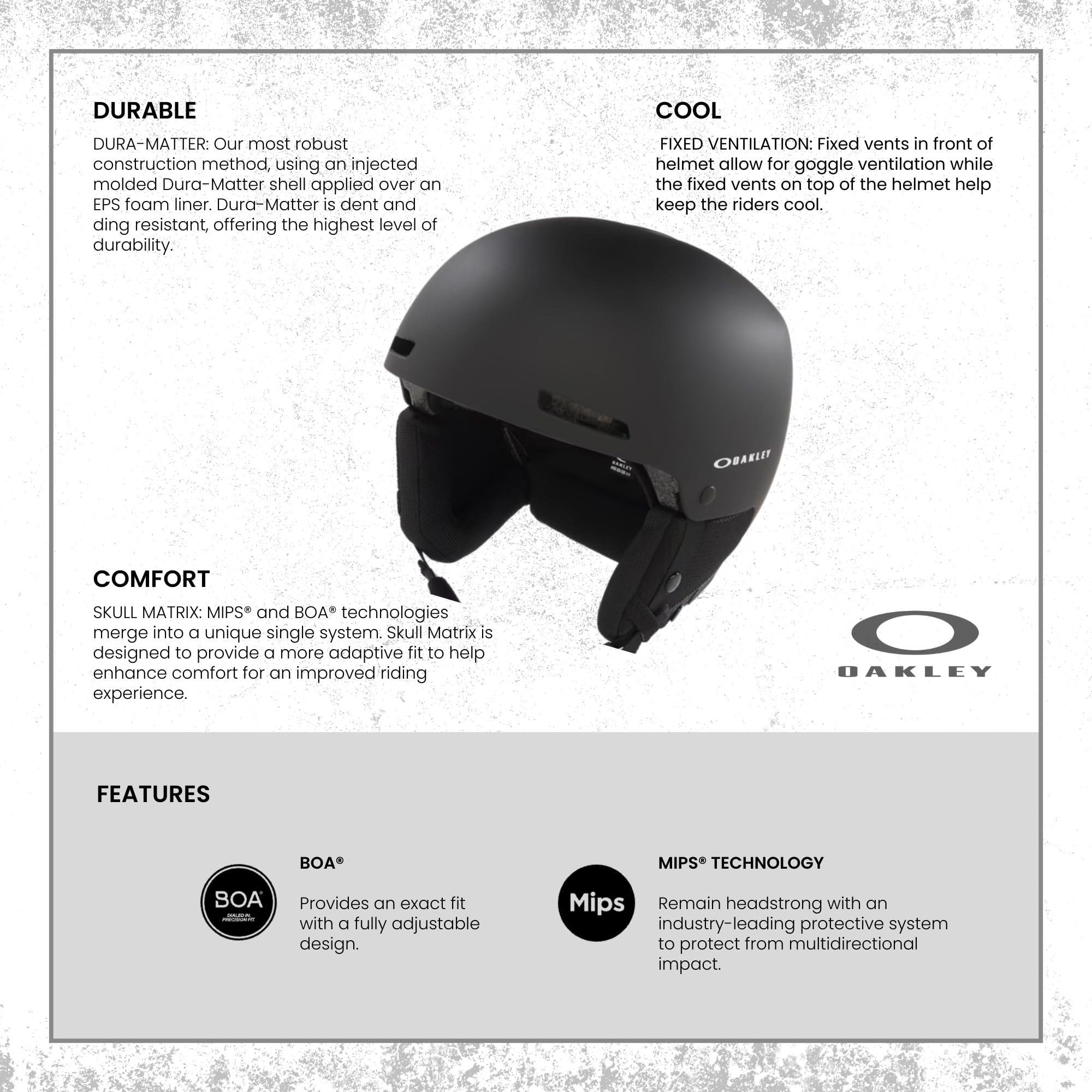 **Oakley MOD 1 Pro MIPS Ski & Snowboarding Helmet for Men & Women – Lightweight, Impact Protection – Includes Collapsible Water Bottle with Carabiner – Perfect for Skiing, Snowboarding & Outdoor Adventures**
