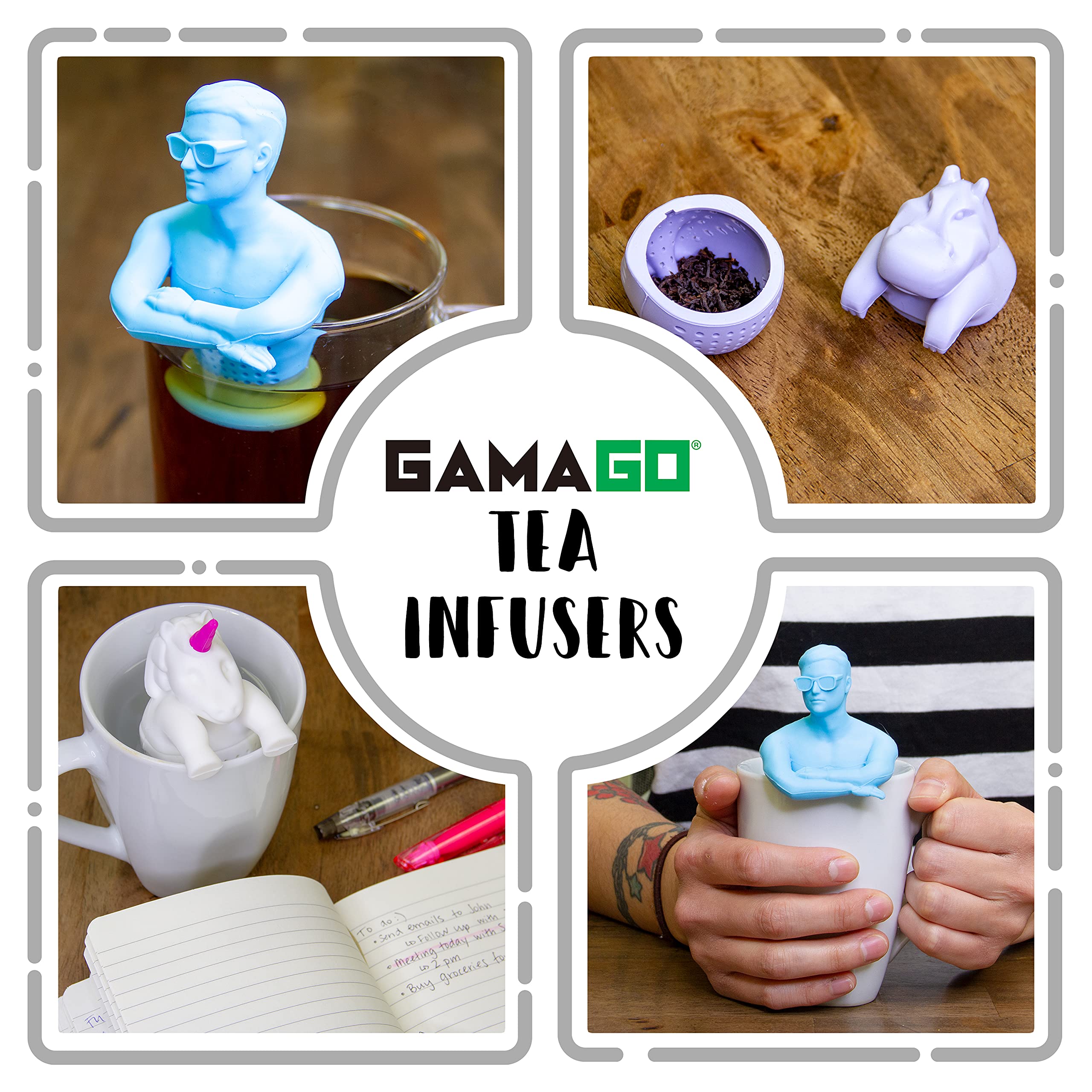 Premium Silicone Tea Infuser with Handle - Reusable Loose Leaf Tea Strainer for Hot & Iced Tea - Perfect for Home, Office, or Travel Use