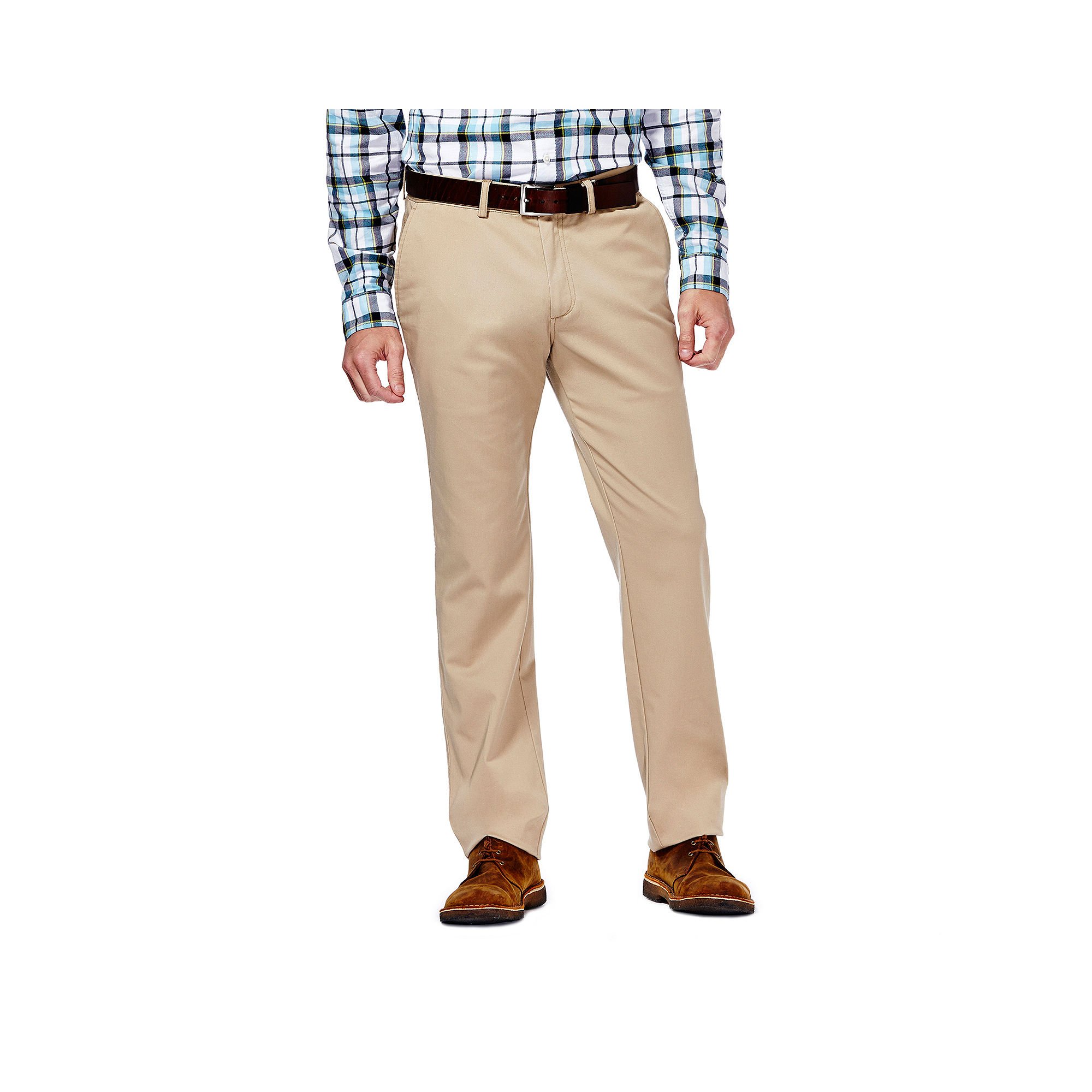 Haggar Men's Fashion Chino Pants - Classic Fit, Regular & Big & Tall Sizes | Comfortable Casual & Office Wear for Everyday Style