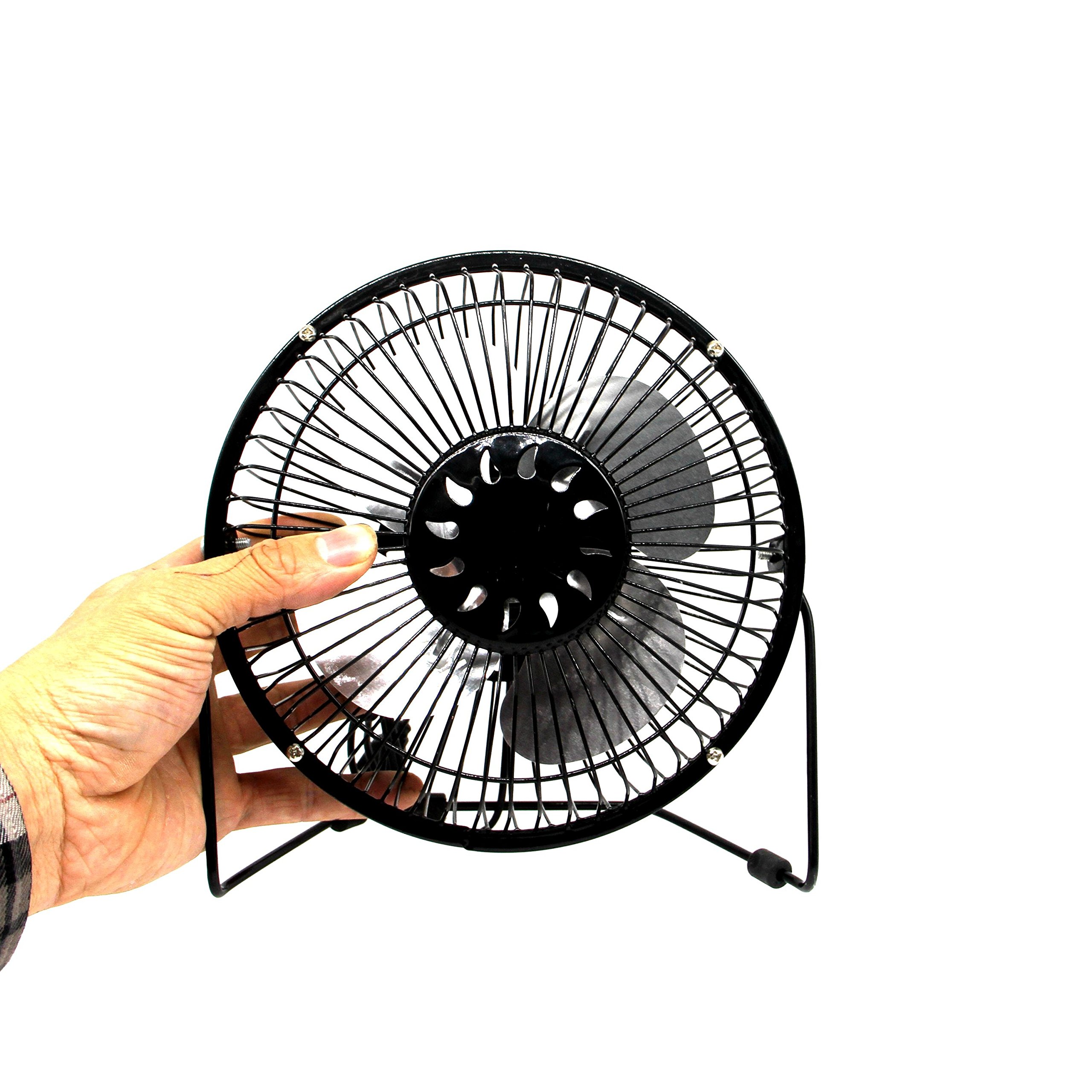 6 Inch Solar Powered Fan - Portable Ventilation for Caravan, Camping, Home Office, Outdoor Travel & Fishing - Ideal for Hot Weather & Small Spaces