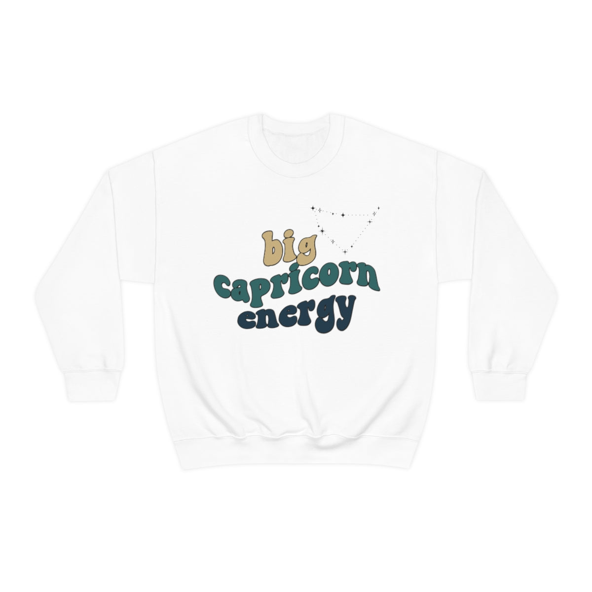 Capricorn Sweatshirt for Women & Men - Big Capricorn Energy Hoodie - Perfect Gift for Astrology Lovers - Zodiac Sign Apparel for Casual Wear & Birthday Gifts