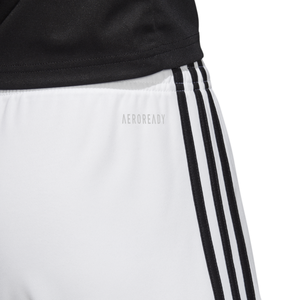 Adidas Youth Squadra 17 Soccer Shorts - White/Black - Breathable Athletic Shorts for Boys - Perfect for Training, Games & Casual Wear