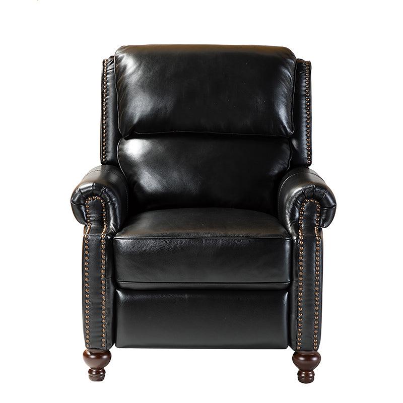 Mid Century Modern Genuine Leather Recliner Chair - Consuela Handcrafted Lounge Chair for Living Room, Office & Home Theater