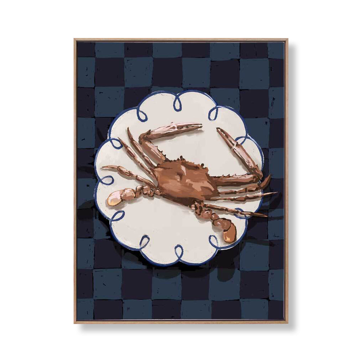 Crustacean Deep Portrait Art Print - Stunning Marine Life Wall Decor for Living Room, Office & Coastal Home Decor