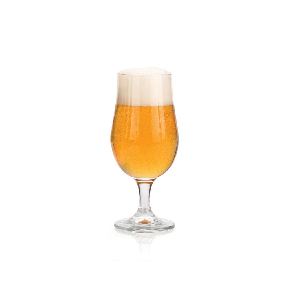 Libbey Munique 13.5 Oz Stemmed Pilsner Beer Glasses - Set of 12 - Perfect for Beer Tasting, Home Bars & Restaurants