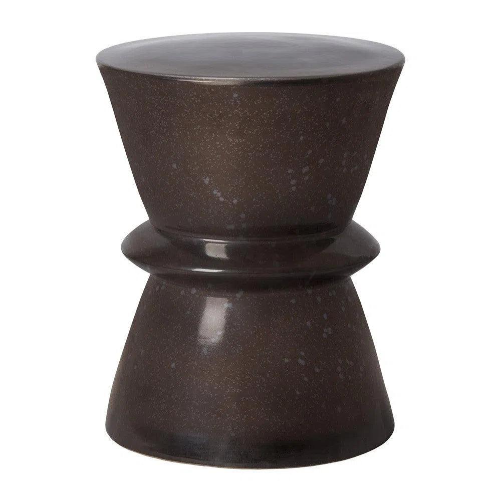 18 Inch Waterproof Ceramic Garden Stool - Durable Outdoor Patio Furniture for Garden, Poolside, and Backyard Decor