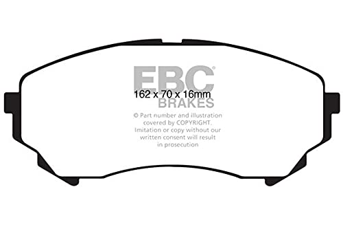 EBC Brakes DP31828C Red Stuff Ceramic Brake Pads - High Performance Braking for Sports Cars & Track Use | Perfect for Aggressive Driving & Racing Scenarios