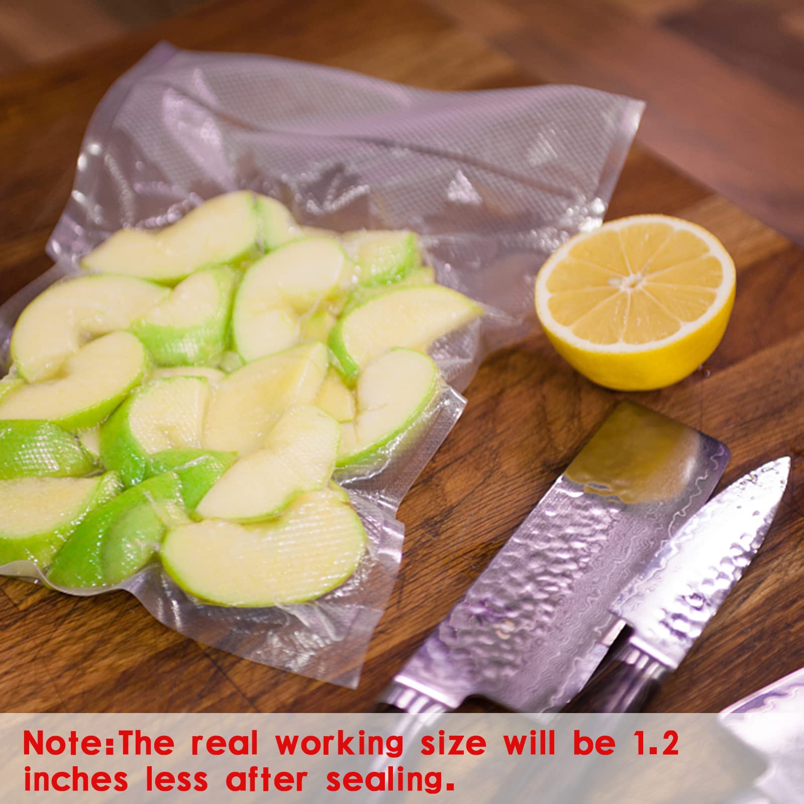 Commercial Grade Vacuum Sealer Bags 6x8 inch 100pcs - Heavy Duty Pre-Cut, Heat Sealable, Smell Proof & Boilsafe to 280°F - Freezable Food Storage Bags for Sous Vide, Meal Prep & Long-Term Preservation