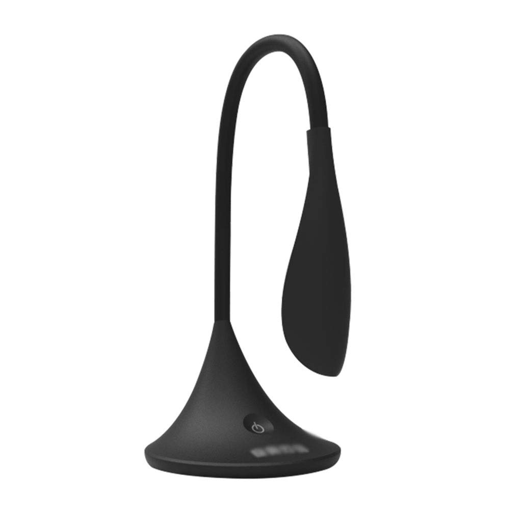 LED Desk Lamp for Home Office - Eye Protection Study Lamp with Adjustable Brightness, Creative Bedside Reading Light for Students & Professionals (Black) - Perfect for Studying, Working & Nighttime Reading