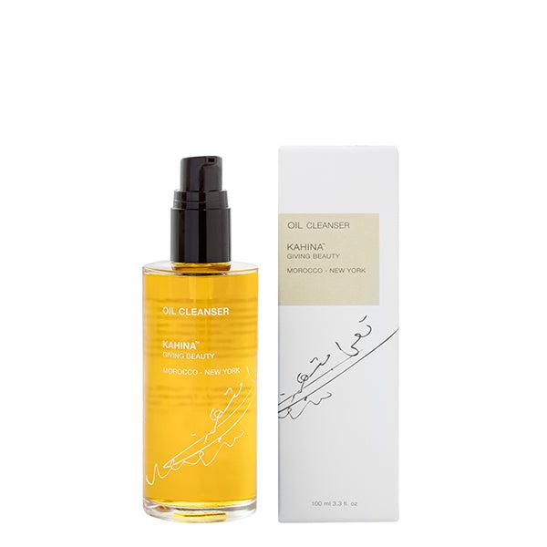 Kahina Oil Cleanser - Organic Facial Cleansing Oil for Dry & Sensitive Skin | Gentle Makeup Remover & Hydrating Face Wash | Perfect for Daily Skincare Routine & Travel