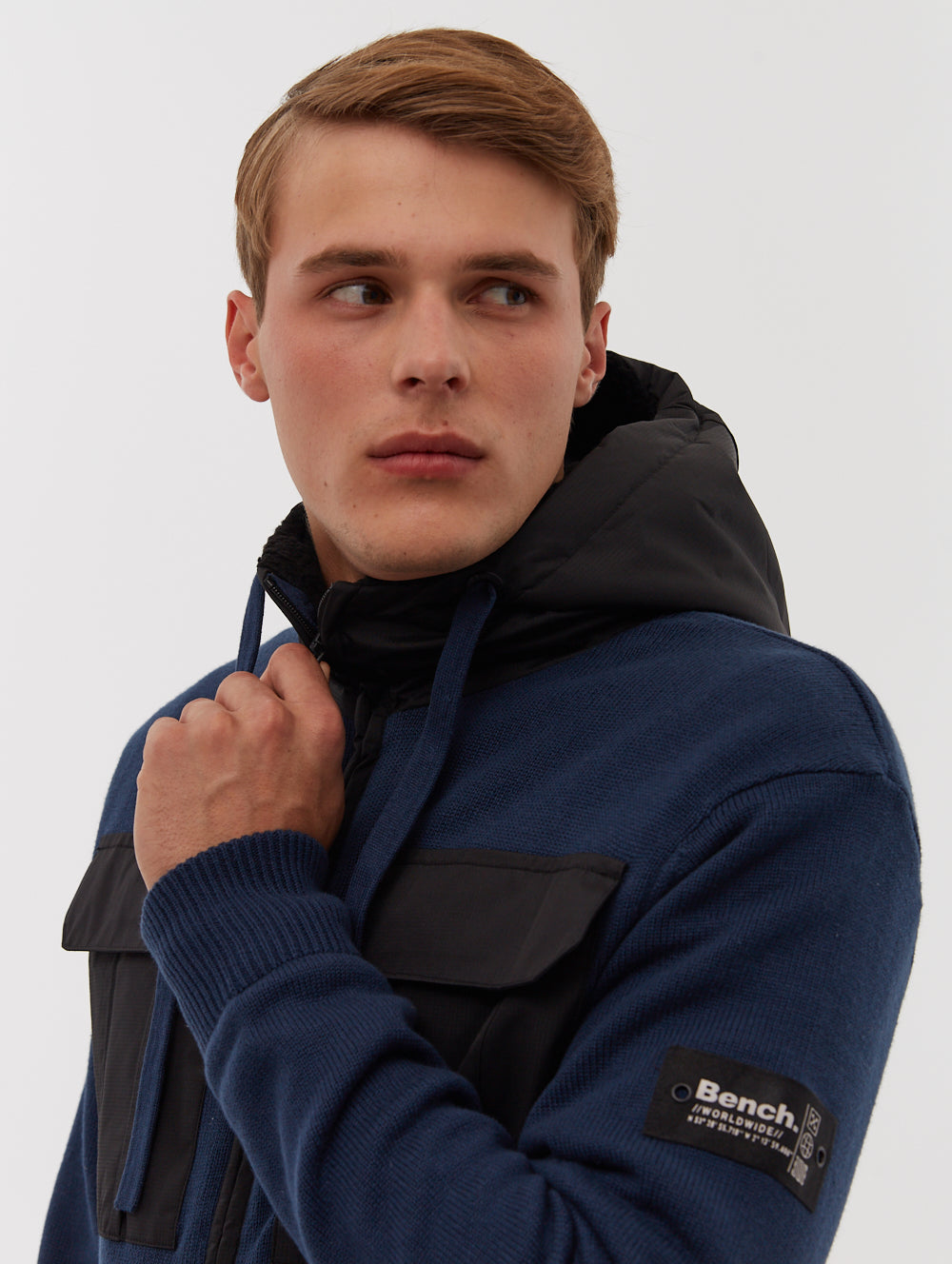 Minski Men's Zip Up Hoodie with Chest Pocket - Lightweight Fleece Pullover for Casual Wear, Outdoor Activities & Street Style Fashion