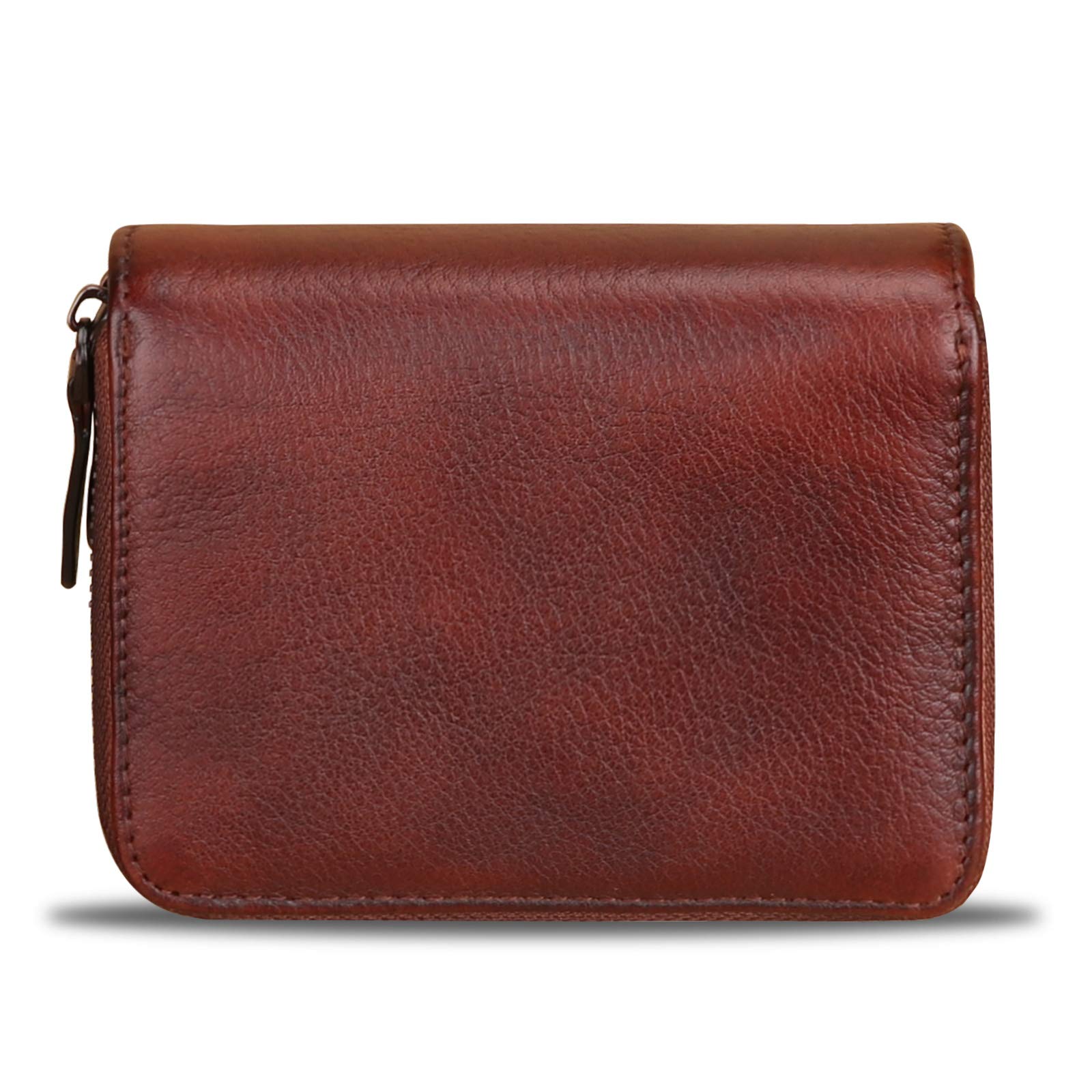 Genuine Leather RFID Wallet for Women - Small Purse & Card Holder for Daily Use
