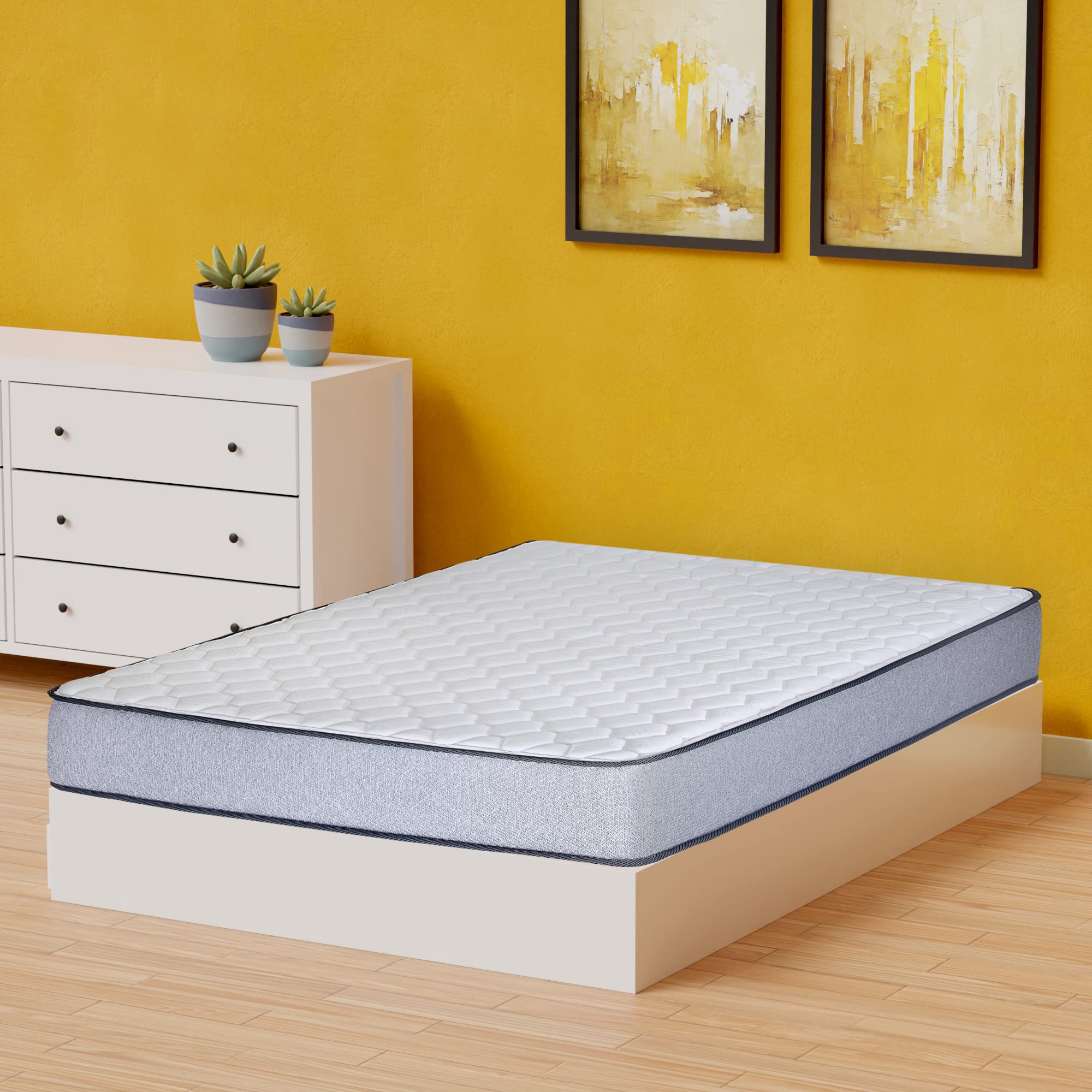 Mayton 8-Inch Medium Firm High Density Foam Mattress - Twin Size Cooling Gel Memory Foam Bed for Pressure Relief & Back Support | Perfect for Guest Rooms, Dorms, RVs & Small Spaces