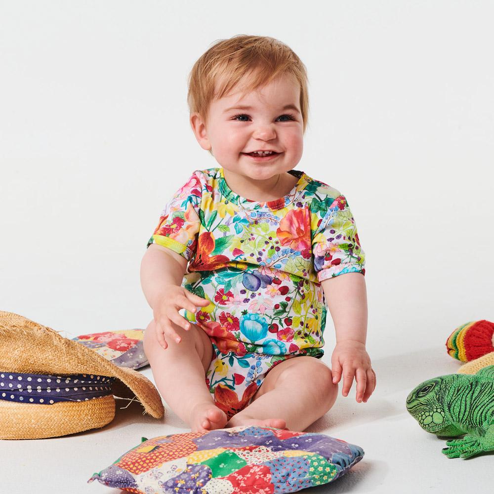 Organic Cotton Short Sleeve Romper for Baby Girls & Boys - Soft & Breathable Outfit for Summer Play, Beach & Casual Wear