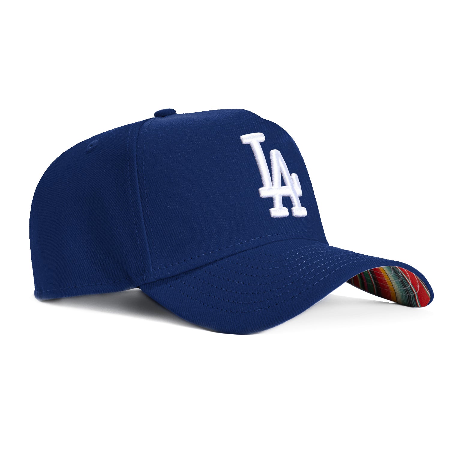 New Era 9Forty A-Frame Los Angeles Dodgers Snapback Serape UV Protection Baseball Cap - Royal Blue | Official MLB Licensed Hat for Men & Women | Perfect for Baseball Games, Streetwear & Casual Outfits