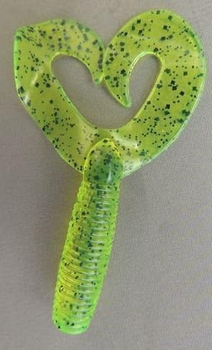 Dry Creek 211 DC145 Twin Tail Money Grubber Curltal Grub Fishing Lure - 4 Pack for Bass, Trout & Panfish - Perfect for Freshwater & Saltwater Angling