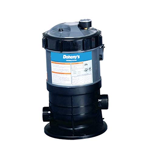 Doheny's Pool Pro Cartridge Filter Tank for Above-Ground Swimming Pools | 25 Sq. Ft. High-Performance Filter | Extra-Large Non-Woven Cartridge for Crystal Clear Water & Maximum Flow | Durable Thermoplastic Construction | Perfect for Backyard Pool Maintenance & Summer Water Filtration