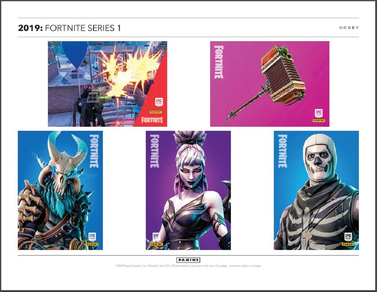 2019 Panini Fortnite Series 1 Trading Cards - 24 Pack Hobby BOX (Sealed, Random) | Collectible Trading Card Game for Fortnite Fans & Card Collectors | Perfect for Gaming Tournaments, Gifts & Investment