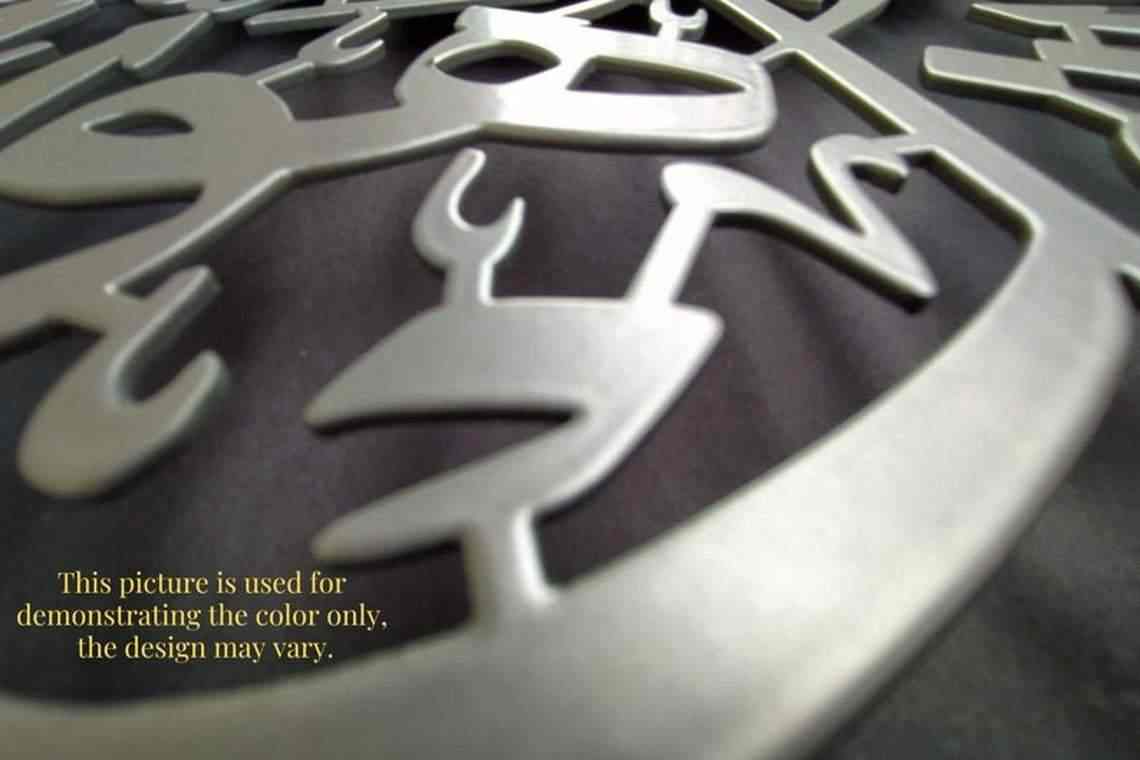 Islamic Wall Art - As Salamu Alaykum Wa Rahmatullahi Wa Barakatuh Metal Arabic Calligraphy - Home & Mosque Decor - Perfect for Living Room, Prayer Room & Islamic Gift