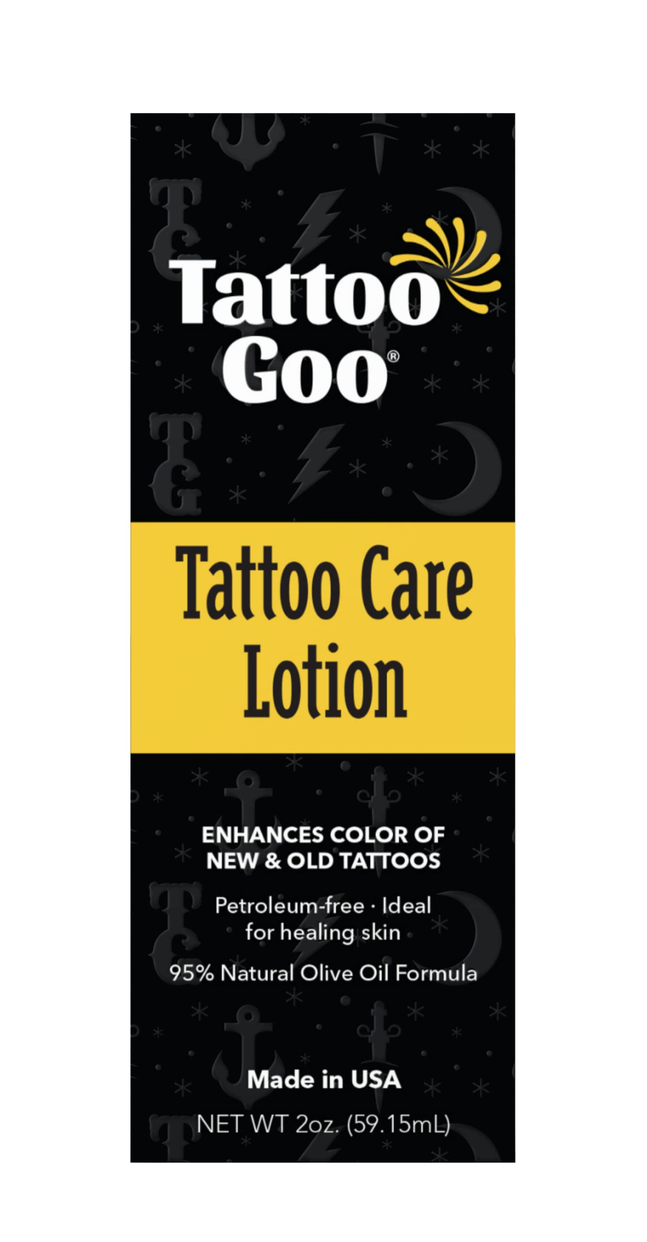 Tattoo Goo Tattoo Aftercare & Skincare Lotion - 60ml | Healing Balm for New Tattoos, Dry Skin & Tattoo Maintenance | Perfect for Tattoo Artists & Enthusiasts